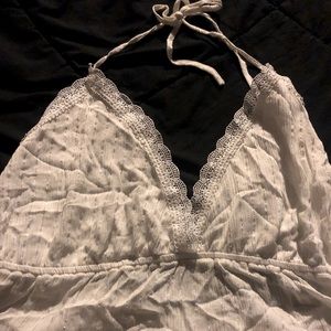 New SHEIN white crop halter top size 4X